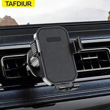 TAFDIUR 車用出風口手機支架，通用重力導航手機架，防震穩定，不擋出風口，相容 Android 與 Apple 手機 - 多色 - 查看 3