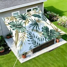 1pc Mandala Geometric Print Square Sun Shade Sail, Suitable For Yard, Pool, Villa Courtyard, Outdoor Leisure Area, Outdoor Sun Shade Sail, Beach Umbrella, Outdoor Sun Shade Cloth, Beach Canopy, Beach Tent, Patio Sun Shade, Outdoor Gazebo, Gazebo - Bohemia C - View 25