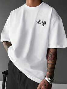 Men T-Shirts - 白色-3 - 查看 2
