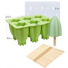 قالب آيس كريم حلزوني ب- 6 تجاويف، قالب مصاصات DIY، حامل مصاصات، صينية مكعبات الثلج، إكسسوارات صنع الثلج، ضروري لعطلة الصيف والشاطئ - متعدد الألوان - مشاهدة 11