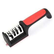 Handheld Multi-Function 3-Stage Quick Knife Sharpener With Non-Slip Base, Kitchen Knife Accessory Tool - Multicolor - View 8