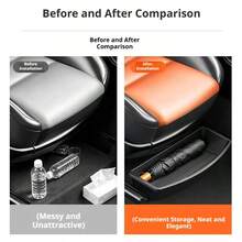Universal Car Front Seat Under-Seat Non-Slip Drawer Storage Box, ABS Material Car Organizer Storage Box, Car Accessories - A - View 7