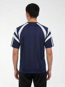 Adidas 男款 M TIRO JRSY 短袖針織無領 T-Shirt TKF4725 - 霧霾藍 - 查看 3