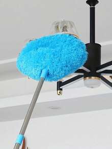 4pcs Ceiling Fan Dusting Brush Set - Extendable Up To 12ft, Long Handle Design, Dust-Proof, Reusable, Machine Washable, Easy Cleaning, Professional High-Altitude Dusting Tool, Home Use, High-Altitude Ceiling Fan Cleaning Supplies, Practical Household Items - Cleaning Brush - View 3