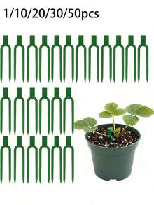 Plant Support Pins, Strawberry Vine Stem Plastic U-Shaped Garden Anchoring Clips, Suitable For Plant Cuttings And Creeping Stems Rooting, Reusable Garden Fixing Pins - Multiple Styles - View 1