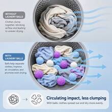 1pc Reusable Laundry Ball Dryer Ball Fabric Softener Alternative High Efficiency Stain & Lint Remover Solid Laundry Ball - Multiple Styles - View 4