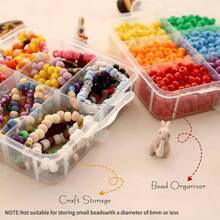 Large 5/6-Layer Transparent Storage Box With Lid And Handle, Suitable For Storing Jewelry And Valuable Items. Transparent Tool Storage Box, Home Screw, Wrench, Hardware Accessories Sorting Storage Box, With Snap Closure Design, Removable Grid, Also Suitable For Storing Sewing Supplies, Accessories And Office Supplies. - Multicolor - View 7