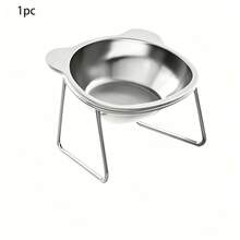 1pc/4pcs Stainless Steel Pet Bowl, Shatterproof & Rust-Resistant Elevated Cat & Dog Food Bowl, Ergonomic Neck Protection Anti-Spill, Easy To Clean Pet Water Bowl, Suitable For Small And Medium Pets - 500ml - View 12