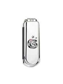 1pc Foldable Air Cushion Massage Comb, Electroplated Silver Color, Personalized Letter A-Z, Pink Bow, Star Pattern, Compact Portable Pocket Comb, Bag Comb, Women's Hair Styling Comb, Suitable As Gift - Silver - View 31