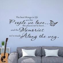 Vinyl Wall Decals For Home Decor, PVC Stickers For Living Room And Bedroom, Interior Design, The Most Beautiful Things In Life - C - View 7