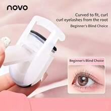 NOVO 1/2pcs Portable Eyelash Curler,Lashes Natural Look,Ultra-Light Eyelash Extension Tool,Natural Long,Making Eyes Appear Larger,Suit For All Eye Shapes,Gift For Women & Girl - Multicolor - View 4