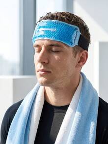 Gel-Filled Gel Ice Forehead Bandage, PVC Gel Bead Hot/Cold Compress, Plush Forehead Bandage, Ice Pack, Physical Cooling Ice Band - B - View 6