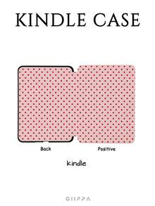 GIIPPA 1件紅色波點圖案設計保護殼，適用於Kindle 10代、Kindle 11代、Kindle Paperwhite 5電子閱讀器，具備自動喚醒/睡眠功能，輕巧便捷，完美貼合保護您的閱讀設備，浪漫禮物 - 彩色 - 查看 8