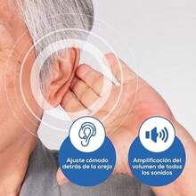 Rechargeable Hearing Aid Amplifier For Deafness Light Brown - View 3