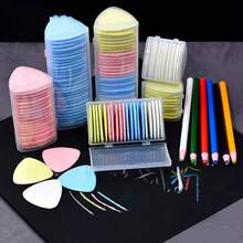 Polvo de marcado para costura de 10 colores, polvo de marcado especializado para sastres de ropa, bolígrafo de marcado para costura, herramienta de corte y marcado de prendas, accesorios de troquelado. - 10 piezas rosas - Ver 3