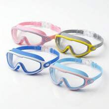 Children Swimming Goggles Waterproof Leak-Proof UV400 Anti-Fog Wide View Soft Frame Kids Swim Goggles For Pool Beach Swimming, Ba, First Day Of School - Multicolor - View 6