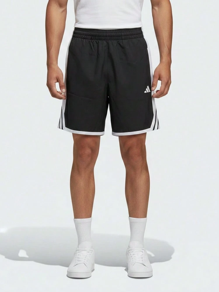 Adidas 男款 CRAZYLITE SHORT 梭織運動短褲 KV9675 - 黑色 - 查看 1