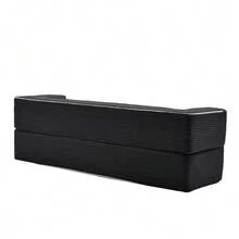 2-In-1 Convertible Corduroy Sofa Bed, Modular Floor Sofa, No Assembly Required, Fold-Out Sofa Bed With 2 Cushions - 黑色 - 查看 7