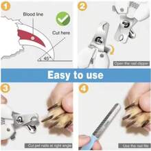 Pet Nail Clippers & Grinders - Blue Safe Non-Bleeding - View 6