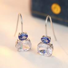 DIYCCPC Boucles d'oreilles pendantes style bohème vintage, accessoire polyvalent pour le trajet quotidien, cadeau romantique pour la femme et la petite amie - Bicolore - Voir 6