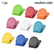2/1sets Fridge Clips - Multifunctional Colorful File Organizer, Suitable For Home And Kitchen Scenes, Perfect Christmas Gift Choice, Candy Color Magnetic Clips, Memo Clips, Colorful Stationery Clips, Magnetic Metal Small Clips, Multifunctional Magnetic Photo Clips - A - View 10