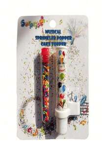1/2pcs Music Candles, Surprise Music Fireworks Candles And Singing Spray Props, Create Christmas Party Atmosphere - Multicolor - View 7