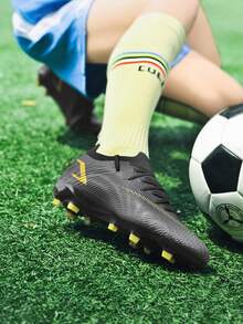 Men's Soccer Shoes Classic Sports Football Shoes Match Training Shoes New AG Studs Soccer Shoes Professional Anti-Slip Adult Football Shoes Couple Outdoor Turf Lightweight Football Boots - Black - View 8