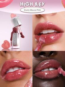 SHEGLAM [2Pcs] Stain + Glow Mauve 唇部組合套組 品牌美妝化妝品 適合女士與女孩 - 李子醬+高調 - 查看 6