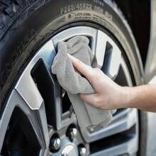 5pcs/10pcs Multi-Purpose Grey Microfiber Cleaning Rags - Soft & Quick-Dry Towels For Car Washing, Dusting, And Household Chores - A - View 3