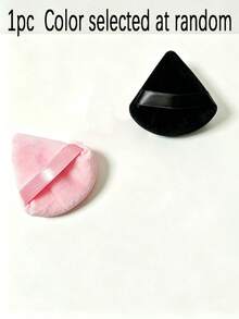 10pcs/1pc Triangular Velvet Powder Puff And Mini Pizza Powder Puff, Triangular Makeup Sponge, Reusable Multi-Functional Makeup Tool, Velvet Triangular Powder Puff Set, Facial Makeup Tool, Powder Puff Set, Cushion Powder Puff, Reusable Makeup Sponge, Makeup Accessory, Dry And Wet Use Loose Powder Puff, Triangular Makeup Sponge, Powder Puff, Flat Foundation Sponge, Finger Sleeve Powder Puff, Suitable For Makeup Application, Dry And Wet Use, Lightweight And Washable, Suitable For All Skin Types And Beginners - Multicolor - View 10