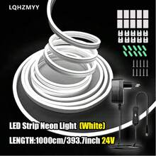 LQHZMYY 10m LED Flexible Neon Light Strip With EU Plug And Switch, For Home Living Room Decor Background Night Light Lighting, DIY Creation, Button Control Switch, Perfect For Home Decor, Bedroom, Living Room, Outdoor, Holiday Party And Gathering Decoration Lighting, Suitable For Multiple Occasions - EU C Type Plug(220-240V) - View 12