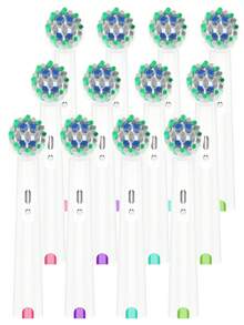 4/12 Count Compatible With OralB Electric Toothbrush Replacement Cross Clean Brush Heads, Toothbrush Head Refills Compatible With Oralb Pro Series Electric Toothbrushes - View 16