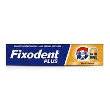 Fixodent Plus Unbeatable Bite No Flavour Denture Adhesive Cream 40g - Mint - View 2