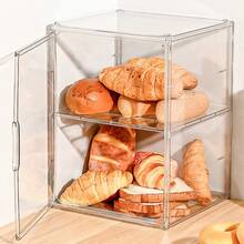 1pc Cake Storage Box, Kitchen Baking Bread Storage Container, Stackable Tea Cup & Water Cup Holder, Easy Access, Moisture-Proof & Pest-Proof, Suitable For Kitchen, Bakery, Coffee Shop - View 7