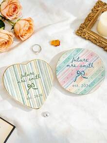 Customized Jewelry Tray Customized Ring Tray/Jewelry Tray Personalized Ceramic Jewelry Dish - Can , Ring Tray, Bridal Shower Gift, Bridesmaid Gift, Best Friend Gift - Multicolor - View 4