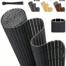 PVC Privacy Screening Fence Screening, Double Reinforced And Weatherproof, Enhanced Privacy Protection, For Garden, Balcony And Terrace, With Cable Ties, 80 X 300cm, Anthracite - Anthracite - View 9
