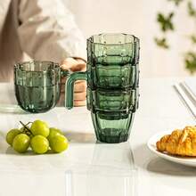 1pc Set Ink Green Cool Water Equipment Cactus Set Cup Home Living Room Water Cup Stacked Water Cup Glass Gift For Friends - Multi-color - Upgraded Version - View 4