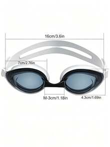 2pcs Large Frame Swimming Goggles, High Definition Anti-Fog Waterproof Clear Lens, Professional Swimming And Diving Goggles, Back To School - 彩色 - 查看 9