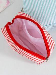 Custom Striped Sanitary Napkin Storage Bag - Personalized Text, Multiple Colors Available. Large Capacity; Can Also Be Used As Daily Makeup Bag Or Storage Pouch. - Multicolor - View 5