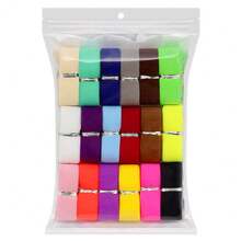 SJ007 Mixed Color 1 Pack 18 Colors 2 Yards/Roll 3/4 Inch/20mm Low Elasticity FOE Folded Elastic Tape Solid Color Spandex Satin Ribbon Lace Sewing Decoration Tape DIY Handmade Accessories - 1pack Mixed 18colors Each 2yards - View 8