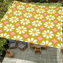 1pc Mandala Geometric Print Square Sun Shade Sail, Suitable For Yard, Pool, Villa Courtyard, Outdoor Leisure Area, Outdoor Sun Shade Sail, Beach Umbrella, Outdoor Sun Shade Cloth, Beach Canopy, Beach Tent, Patio Sun Shade, Outdoor Gazebo, Gazebo - Bohemia C - View 37