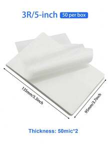 Thermal Laminating Pouches Multi-Size A4 A5 7" 6" 5" 3" 50/100Pcs Clear Protective Film For Photo & Document - Plastic Film - View 14