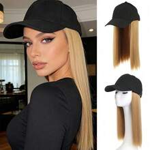 Adjustable Comfortable Growing Straight Baseball Cap Style Wig, Suitable For Women's Daily Use, Sports Style - 彩色 - 查看 12