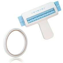 1/2 piezas Herramienta de repujado de papel ondulado, herramienta pequeña para plegar papel, adecuada para manualidades hechas a mano, cartulina y decoración de álbumes de recortes, con adhesivo de doble cara - multicolor - Ver 13