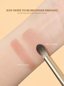 1/2 Kuas Detail Blending Bayangan untuk Kontur Hidung, Kuas Detail Highlight Wajah - Coffee Brown - View 8