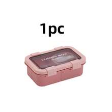 1pc Pink Lunch Box With Utensils, Bento Box With Spoon And Fork, Microwave , Insulated Lunch Bag, With Soup Cup, 3-Compartment Food Storage Container Set, Snacks, Lunch, Portable Travel Set - View 12