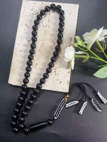 1 buah Tasbih Muslim Akrilik 45 Butir, Tasbih Rumbai Anyaman Blok Warna, Pembelian Grosir Aksesori Peringatan Hari Raya untuk Teman dan Keluarga - MultiWarna - View 8