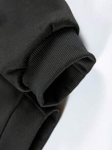 Men's Premium Hoodie And Comfortable Winter Jogger Pants Set - 黑色 - 查看 10