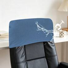 1 PC Waffle Chair Boss Headrest Cover, Replaceable, Easy To Replace, Washable, Oil-Proof, Detachable Elastic Headrest Cover For Boss Chair And Gaming Chair, Suitable For All Seasons, Multiple Colors Available, Anti-Slip Half Package - 1PC - View 14