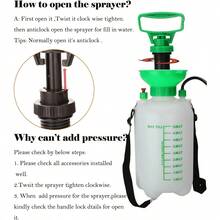 UPPVU 1.35 Gallon Garden Pressure Sprayer, Available In 67.63oz / 1.35 Gallon Sizes, Adjustable Pump Spray Bottle With Adjustable Shoulder Strap, Ideal For Killing, Lawn Maintenance & Pesticide Spraying - 5L Spray Bottle - View 6